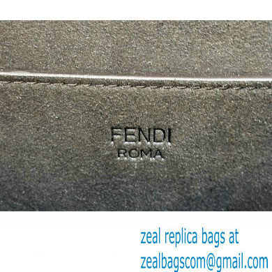 Fendi C Com Medium bag in Brown FF jacquard fabric and leather 2023